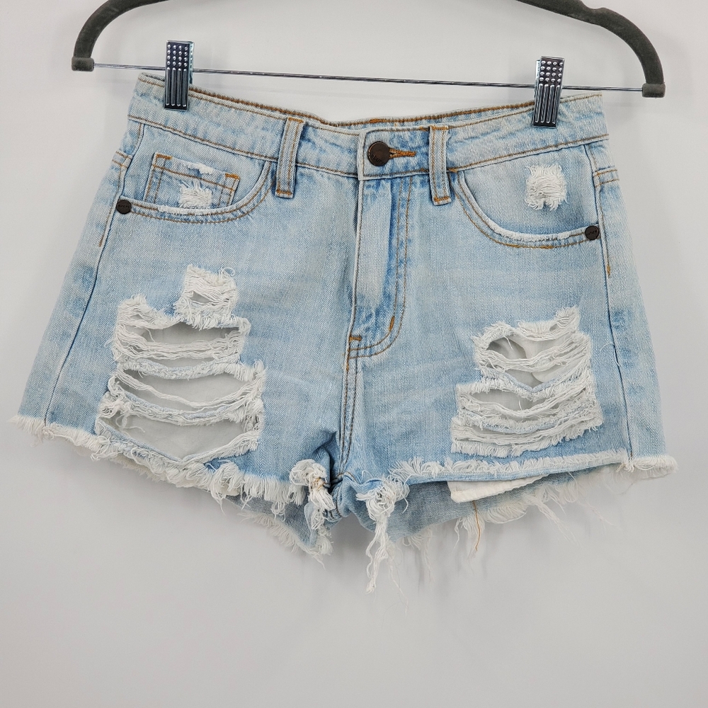 ◇◇ Nature Denim Distressed Cutoff Shorts Size XS